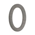 Perfectpatio Brass Floating House Number 0 Antique Pewter PE883618